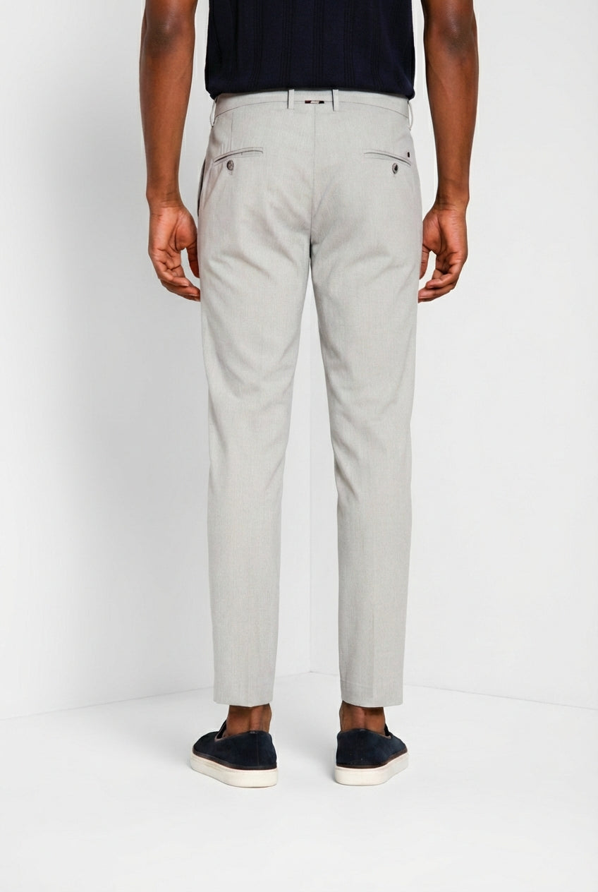 Milano pantalón chino hombre en espiga extra slim fit