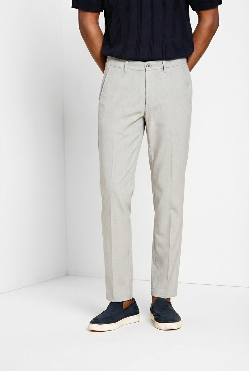 Milano pantalón chino hombre en espiga extra slim fit