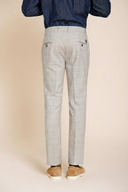 Torino pantalone chino uomo stampa galles con filato moro slim fit