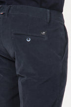 Torino pantalone chino uomo in velluto 1000 righe slim fit ①