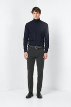 Torino pantalone chino uomo in velluto 1000 righe slim fit ①