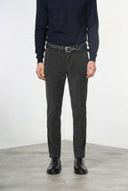 Torino pantalone chino uomo in velluto 1000 righe slim fit ①