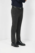 Torino pantalone chino uomo in velluto 1000 righe slim fit ①