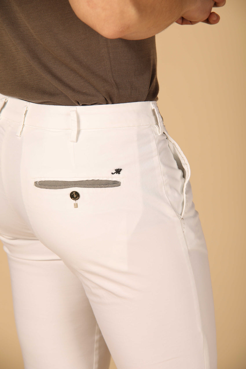 Torino Prestige pantalón chino hombre en satén stretch con cintas slim