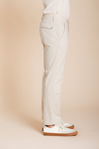 Torino Flex men's chino pants in stretch gabardine slim fit ①