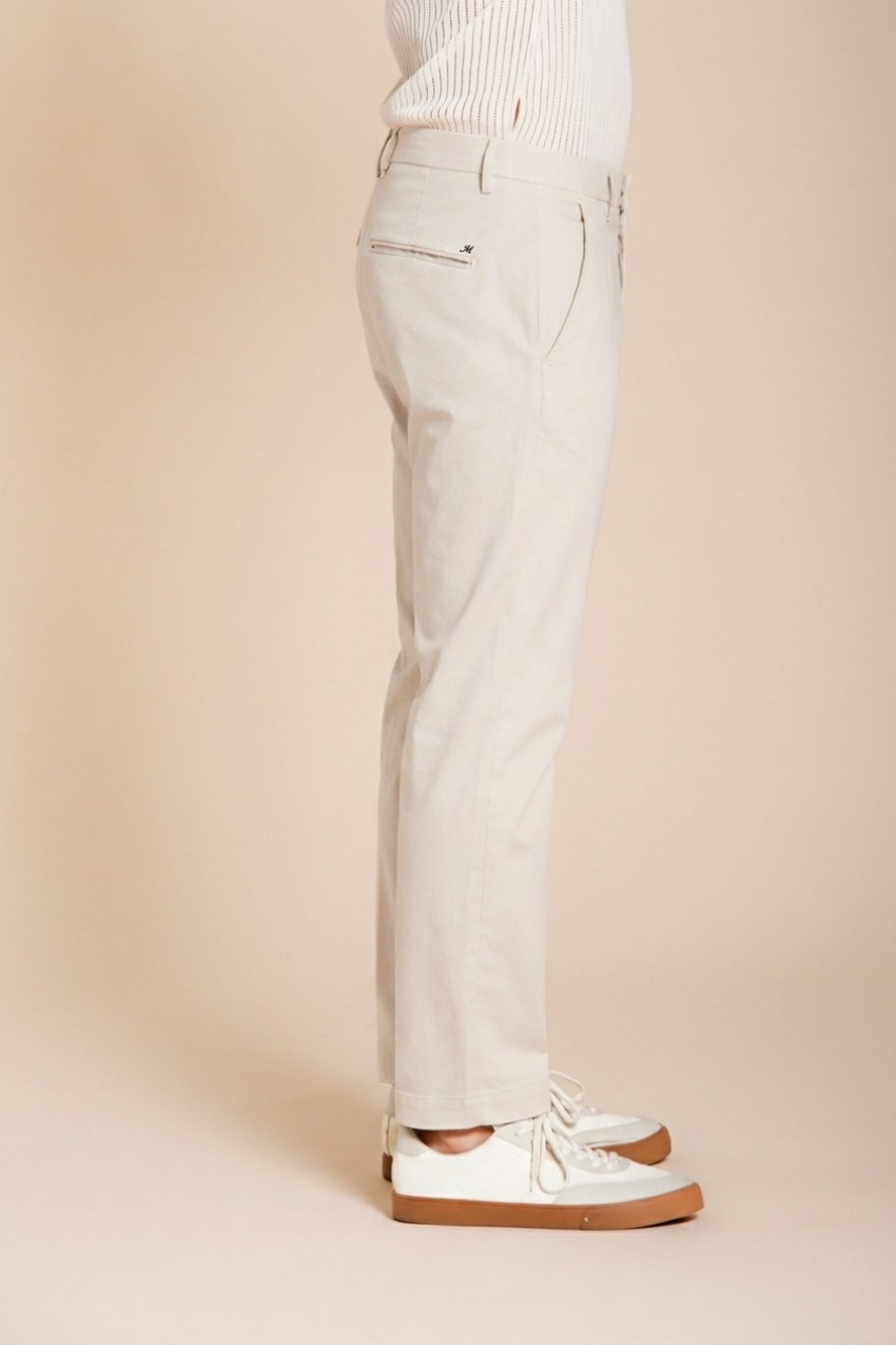 Torino Flex men's chino pants in stretch gabardine slim fit ①