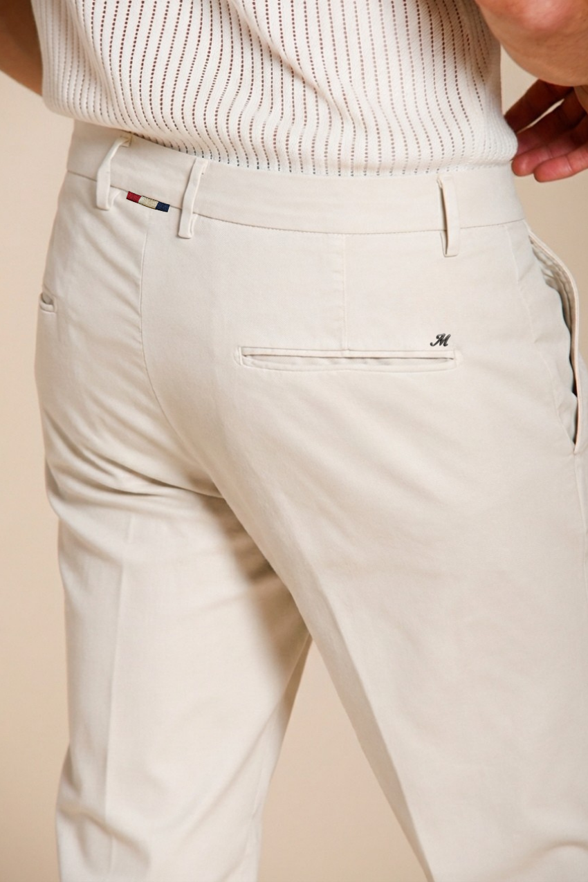 Torino Flex men's chino pants in stretch gabardine slim fit ①