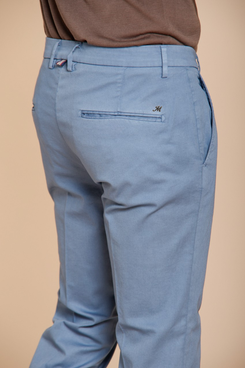 Torino Flex men's chino pants in stretch gabardine slim fit ①