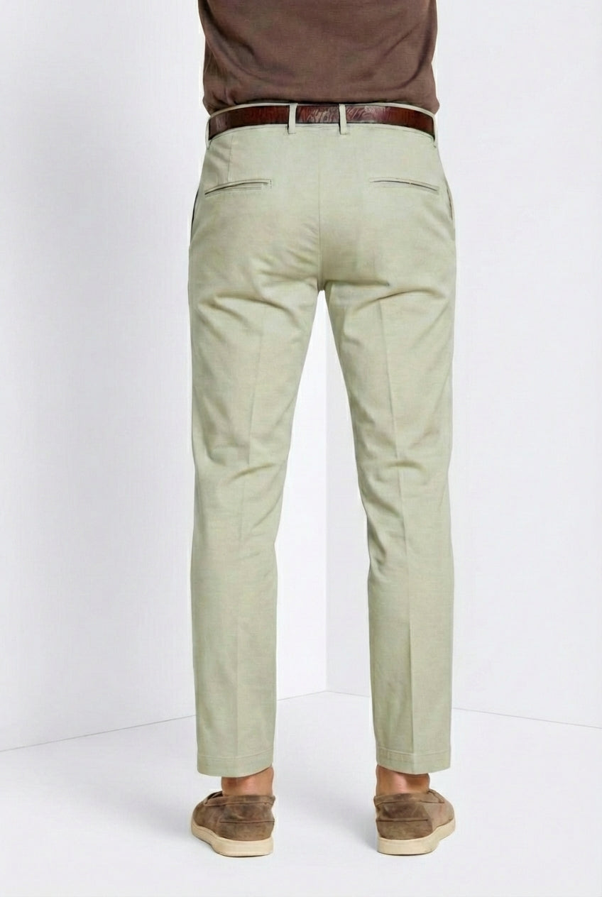 Torino Flex pantalone chino uomo in gabardina stretch slim fit ①