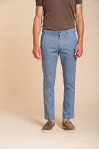 Torino Flex pantalon chino homme en gabardine stretch slim fit ①