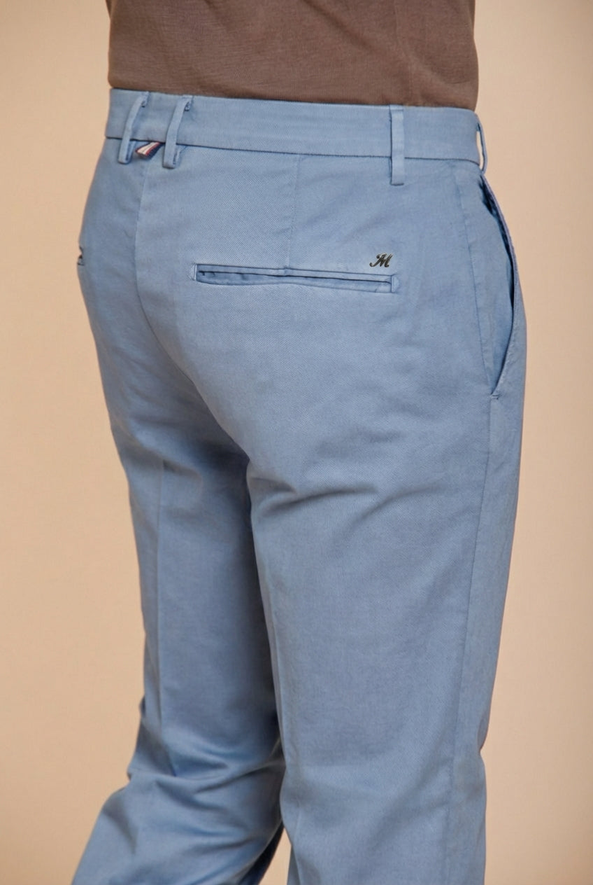 Torino Flex pantalon chino homme en gabardine stretch slim fit ①