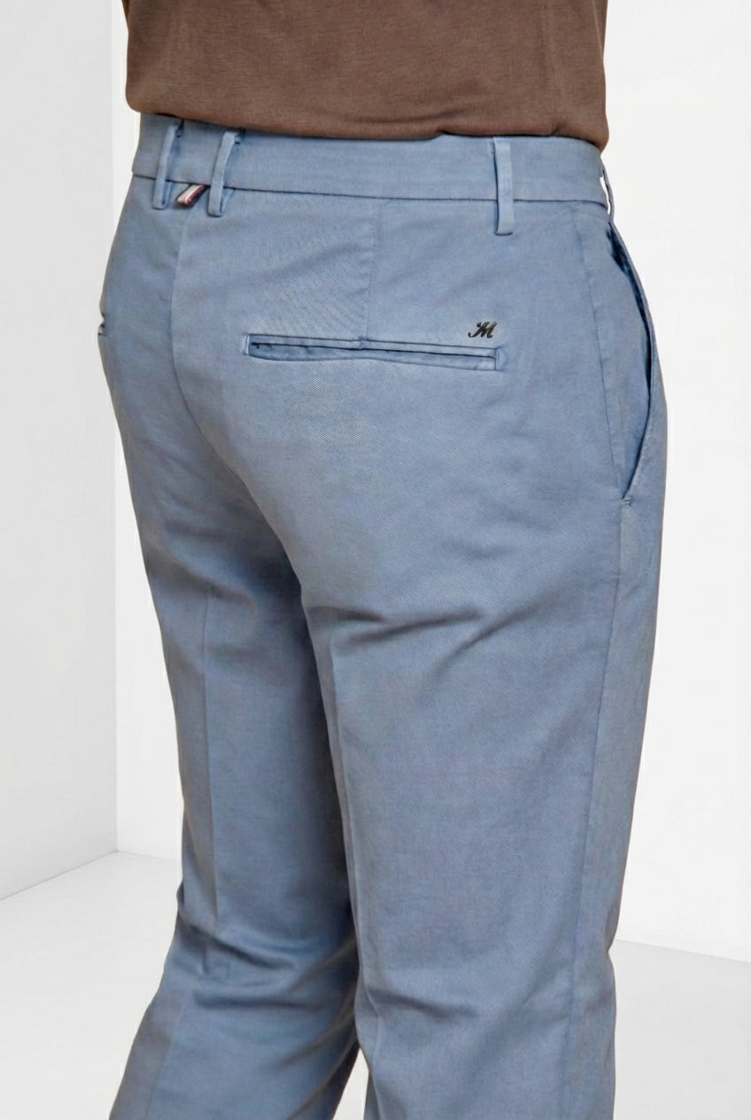 Torino Flex men's chino pants in stretch gabardine slim fit ①