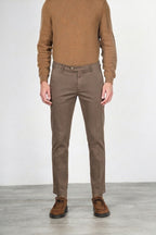 Torino Flex pantalone chino uomo in raso slim fit ①