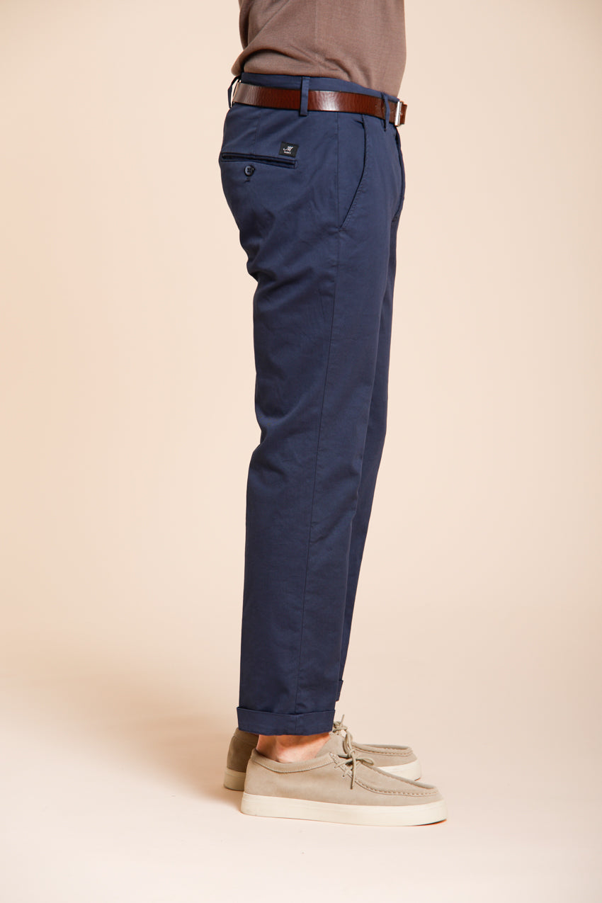 Torino Flex pantalón chino hombre en gabardina stretch slim fit ①