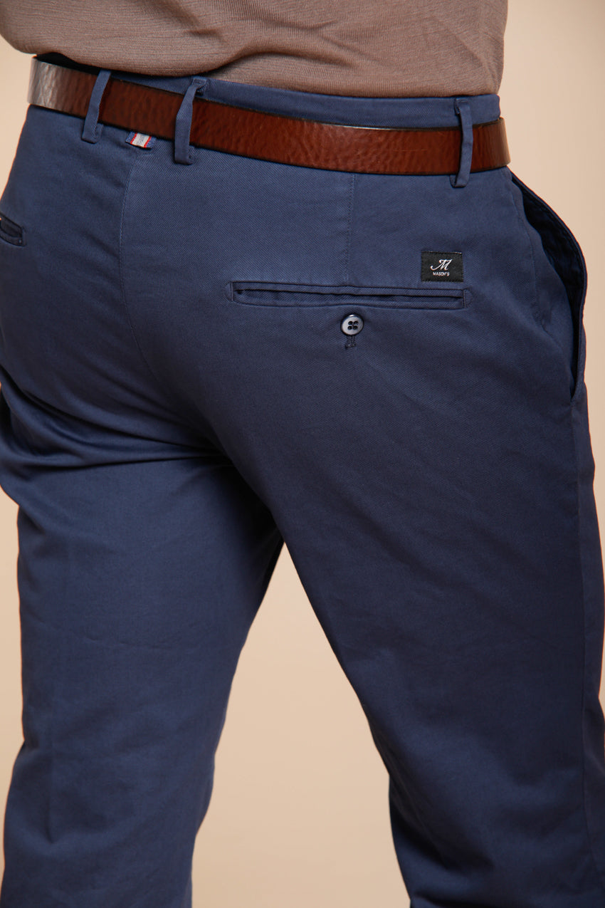 Torino Flex pantalón chino hombre en gabardina stretch slim fit ①