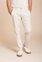 Torino Flex men's chino pants in stretch gabardine slim fit ①