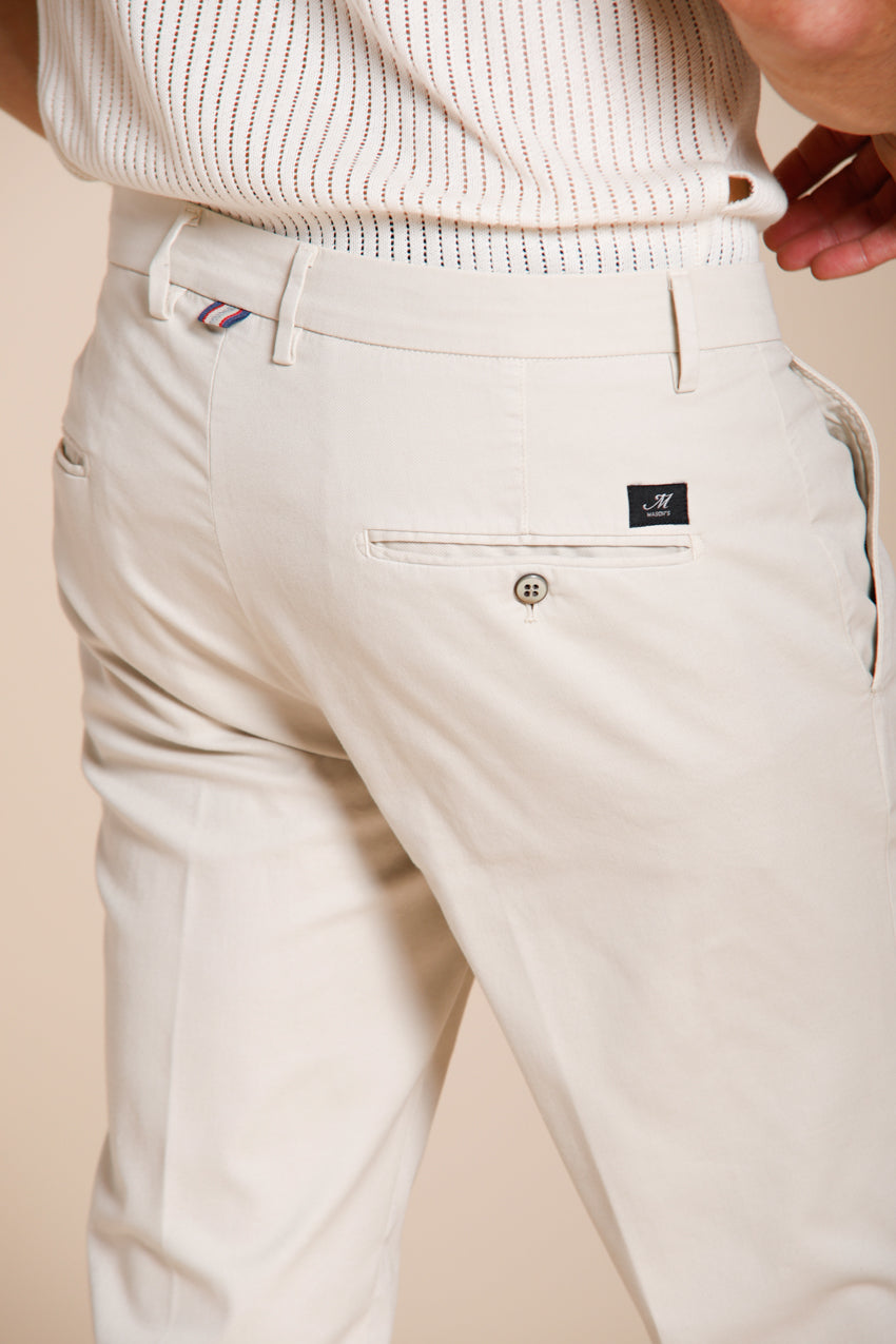 Torino Flex pantalón chino hombre en gabardina stretch slim fit ①