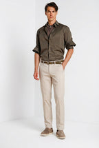 Torino Flex pantalone chino uomo in gabardina stretch slim fit ①