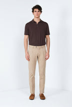 Torino 1 Pinces Flex Hose Chino Mann aus Super Stretch Gabardine slim fit