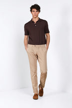 Torino 1 Pinces Flex Hose Chino Mann aus Super Stretch Gabardine slim fit