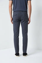 Torino City Icon Flex men's chino pants in stretch cotton and linen cavallery slim fit