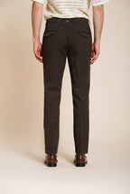 Torino City Icon Flex pantalón chino hombre en cavallery de algodón y lino stretch slim fit