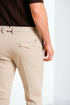 Torino City 1 Pinces Hose Chino Herren aus Jersey slim fit