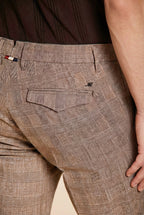 Torino City pantalón chino hombre estampado príncipe de Gales slim fit