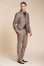 Torino City pantalón chino hombre estampado príncipe de Gales slim fit