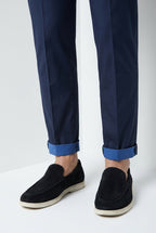 Torino City Travel Hose Chino Herren aus technischem Stretch-Satin slim fit