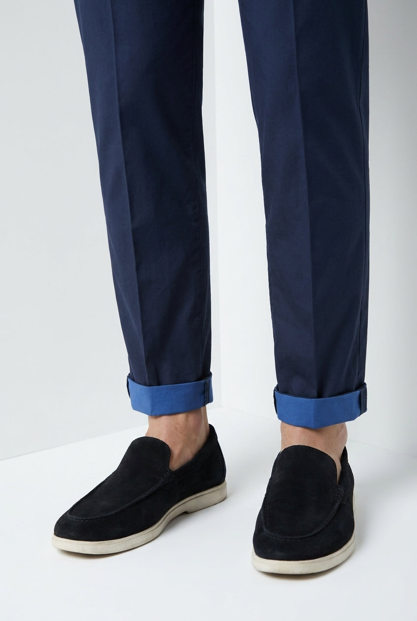 Torino City Travel pantalón chino hombre en raso técnico stretch slim fit