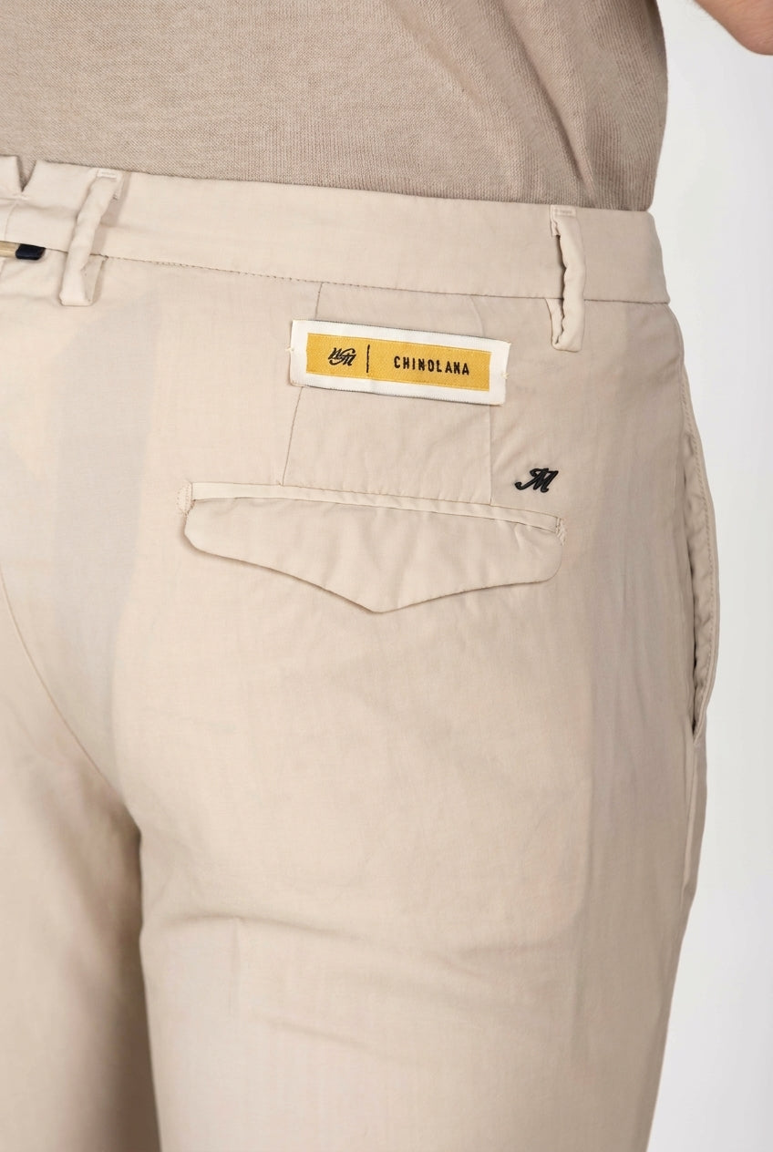 Torino City pantalón chino hombre en sarga de lana slim fit
