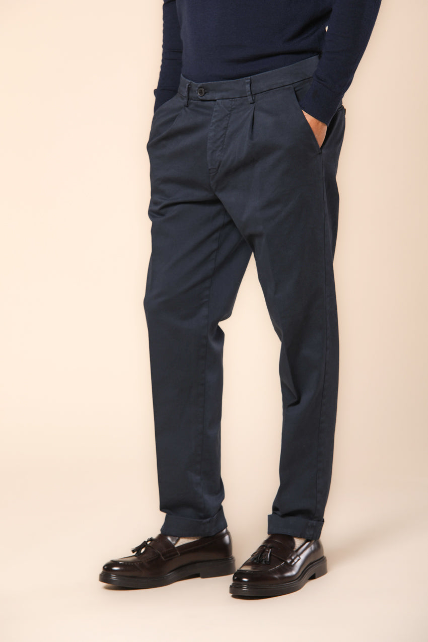 Boston 1 Pinces pantalon chino pour homme coupe relaxed