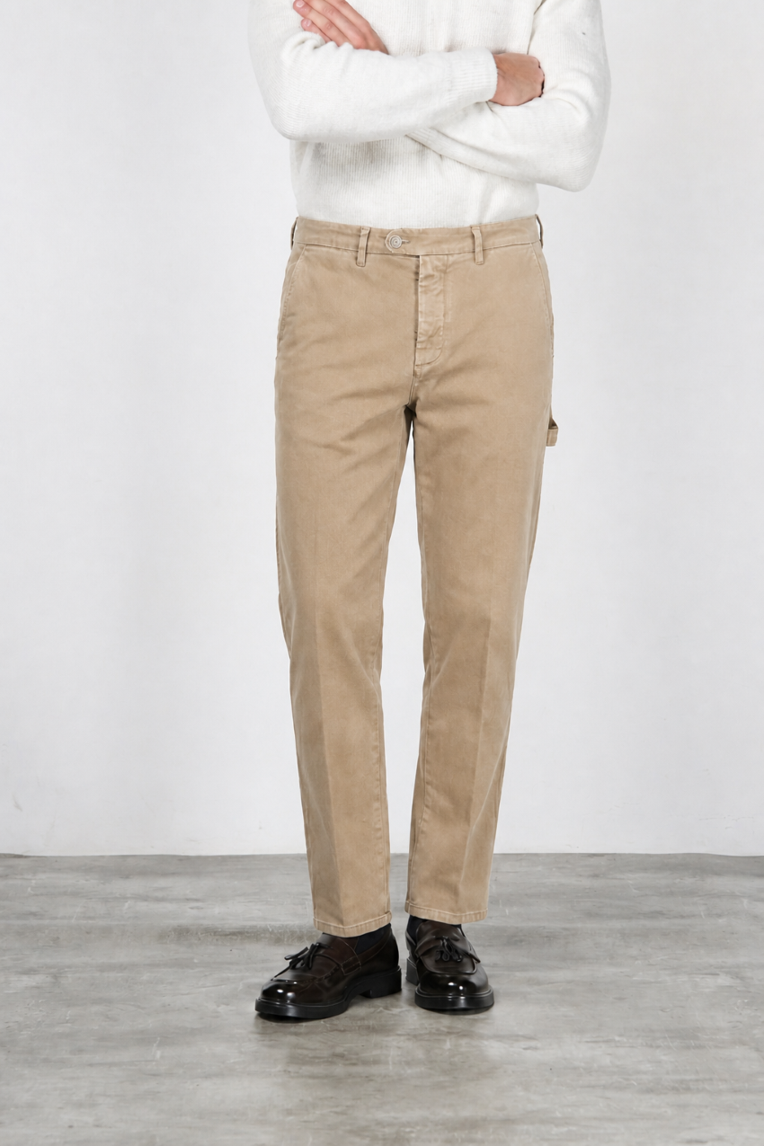Square Work pantalón chino de hombre en bull stretch relaxed fit

