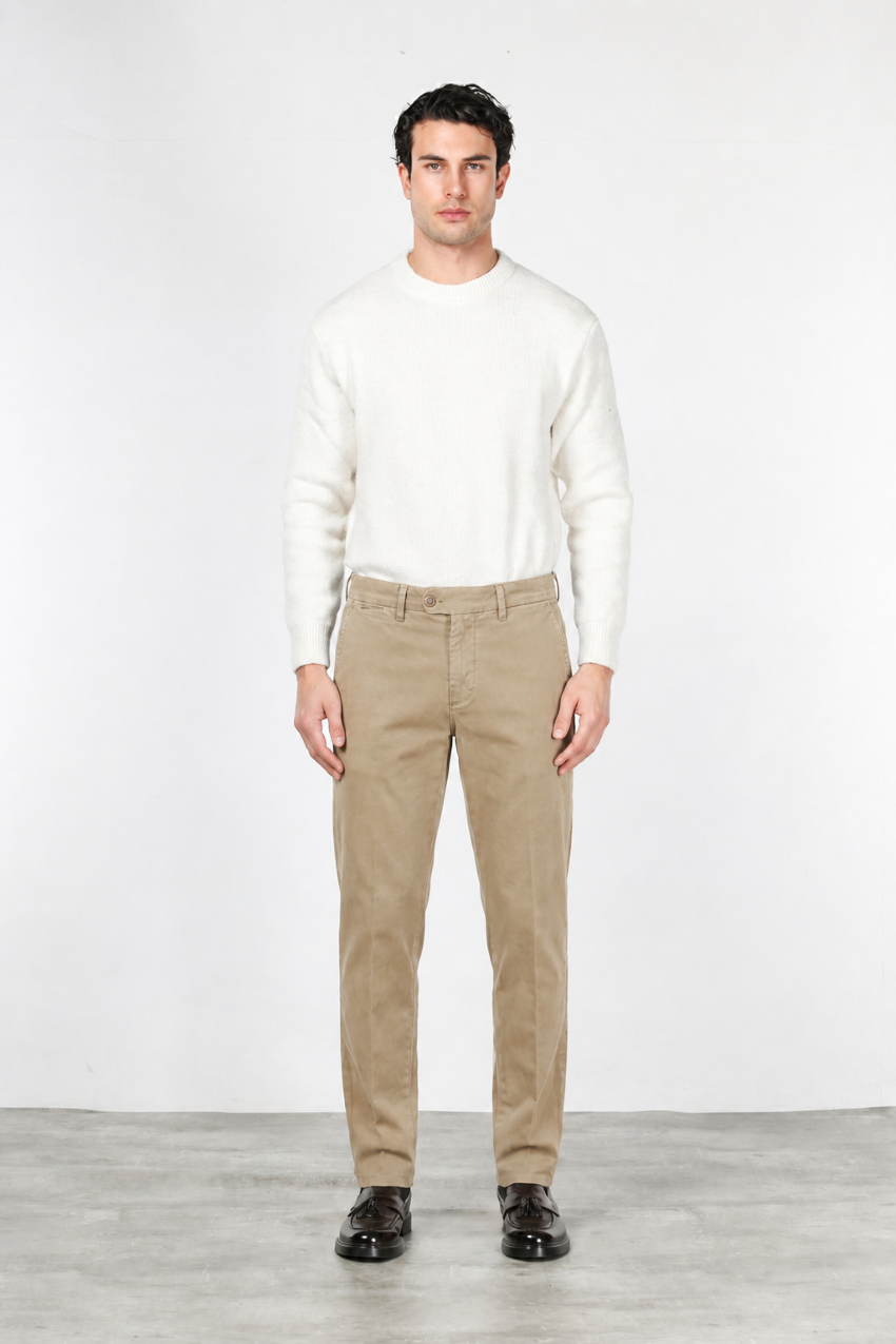 Square Work pantalón chino de hombre en bull stretch relaxed fit
