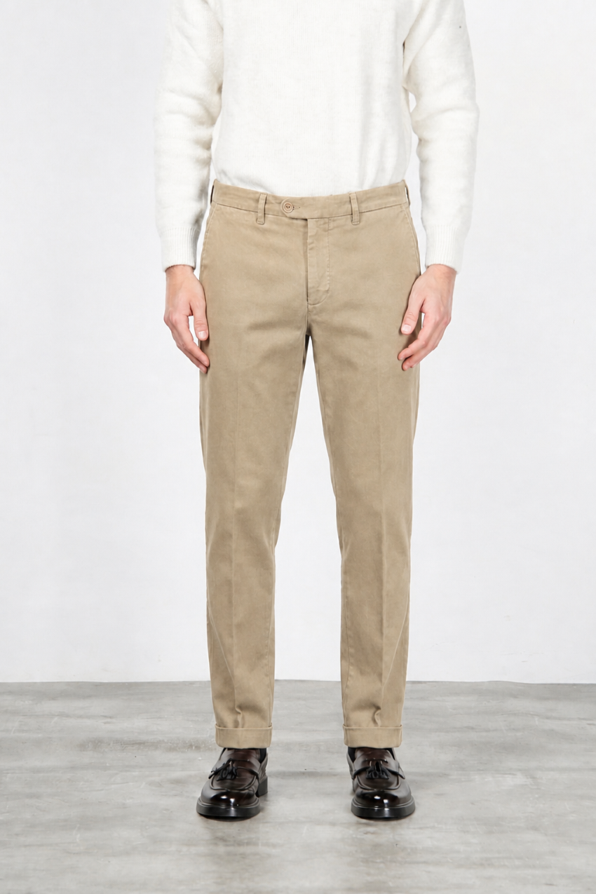 Square Work pantalón chino de hombre en bull stretch relaxed fit
