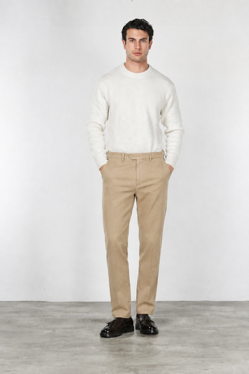 Square Work pantalón chino de hombre en bull stretch relaxed fit
