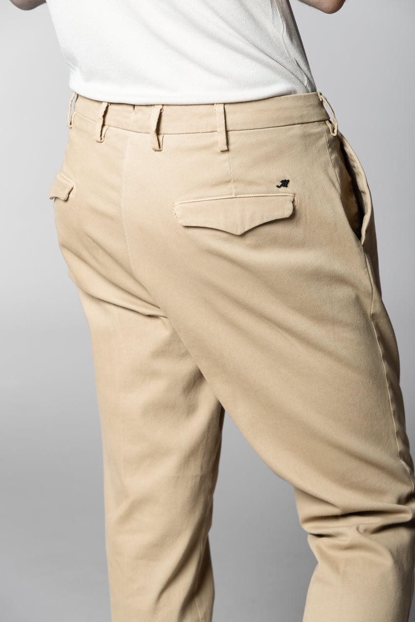 Boston 2 Pinces pantalon chino homme en tricot relaxed fit