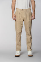 Boston 2 Pinces men's chino pants in tricot relaxed fit