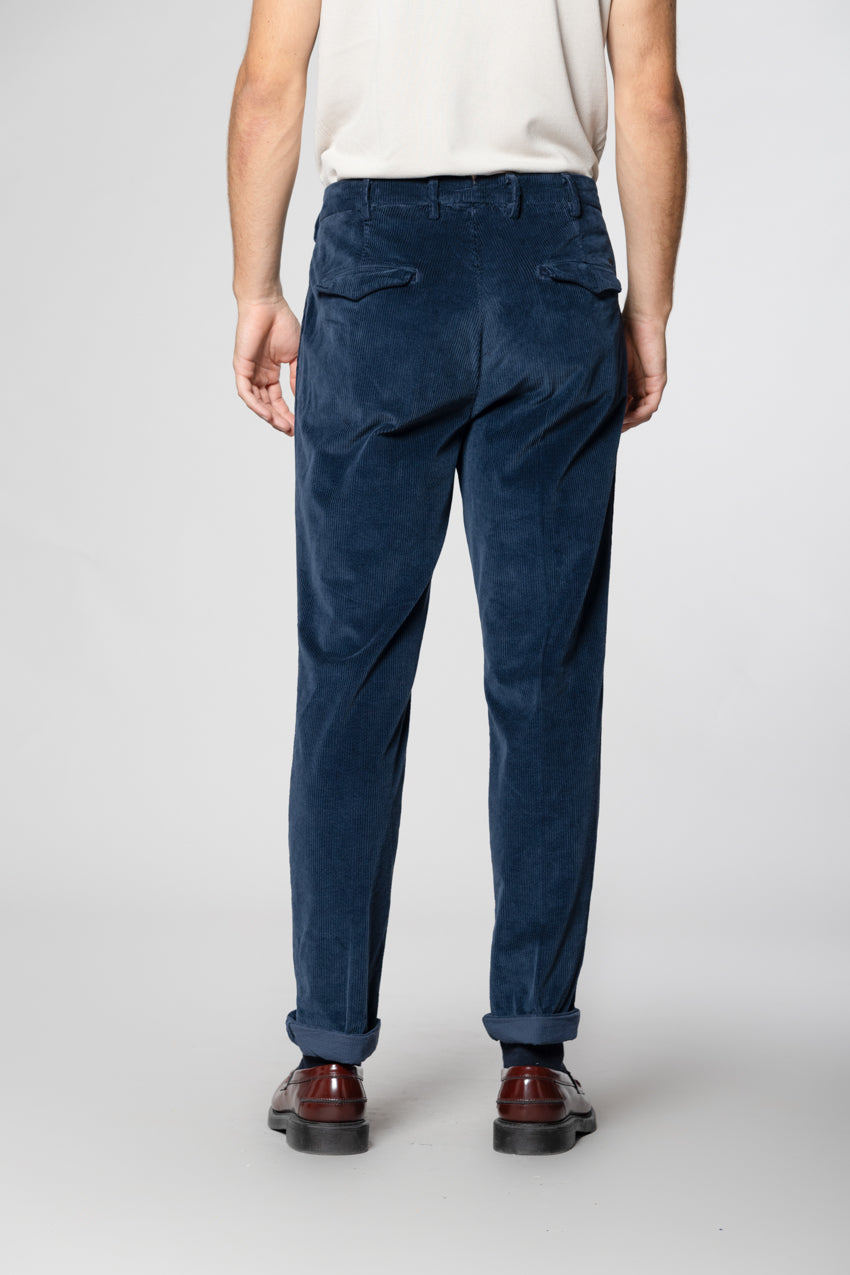 Boston 2 Pinces pantalon chino homme en velours 500 côtes relaxed fit
