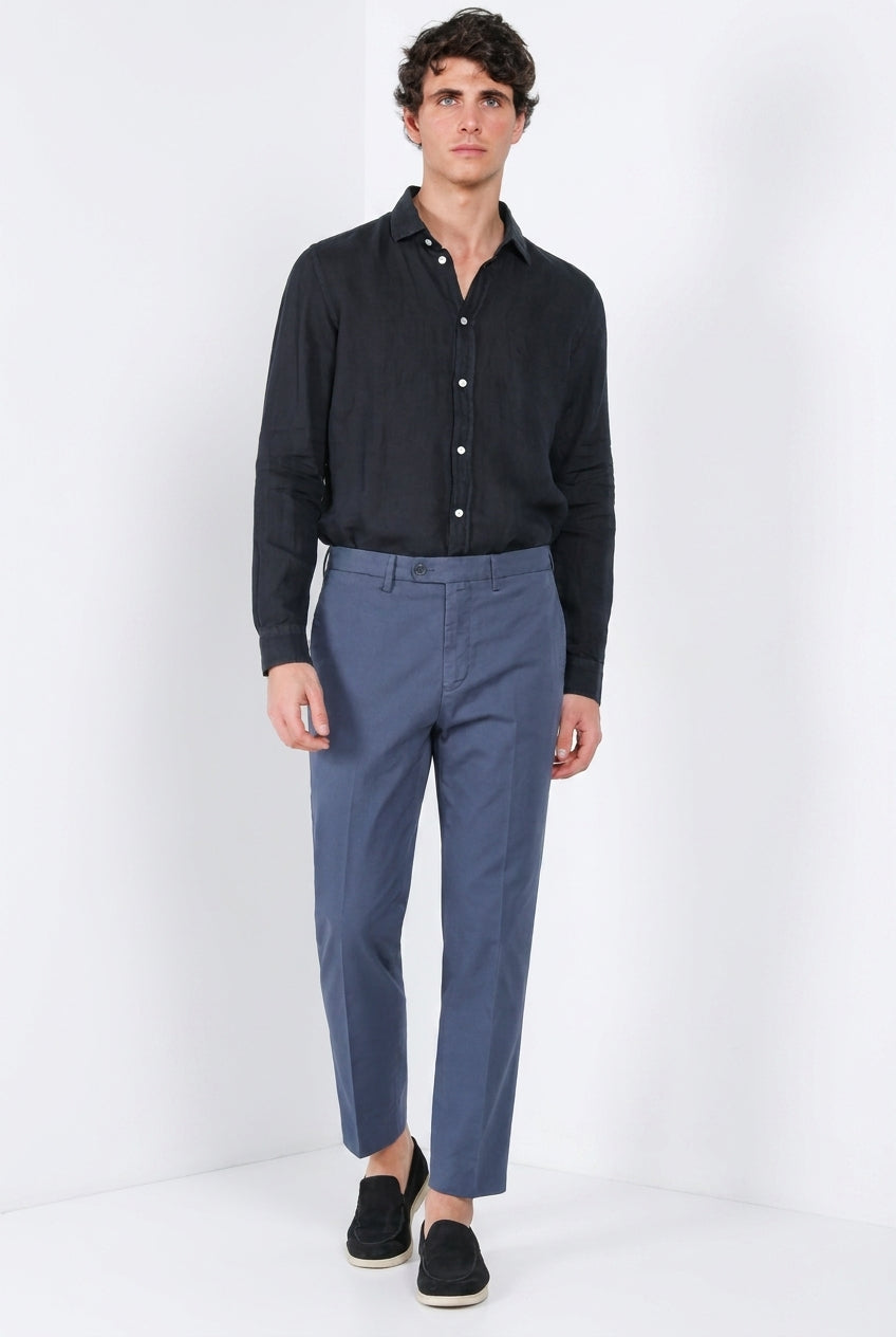 Boston Hose Chino Herren aus Stretch-Cavallery relaxed fit