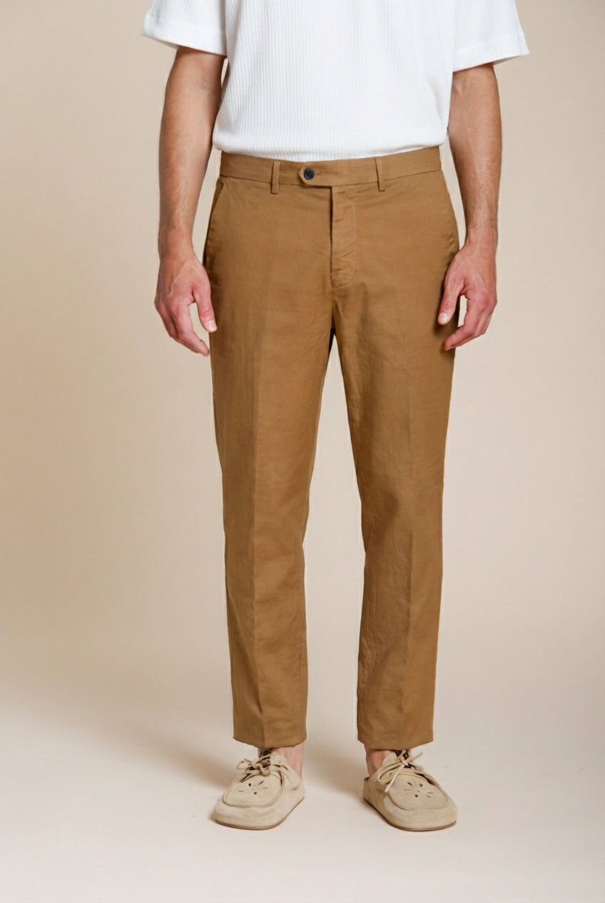 Boston pantalon chino homme en cavallery stretch relaxed fit