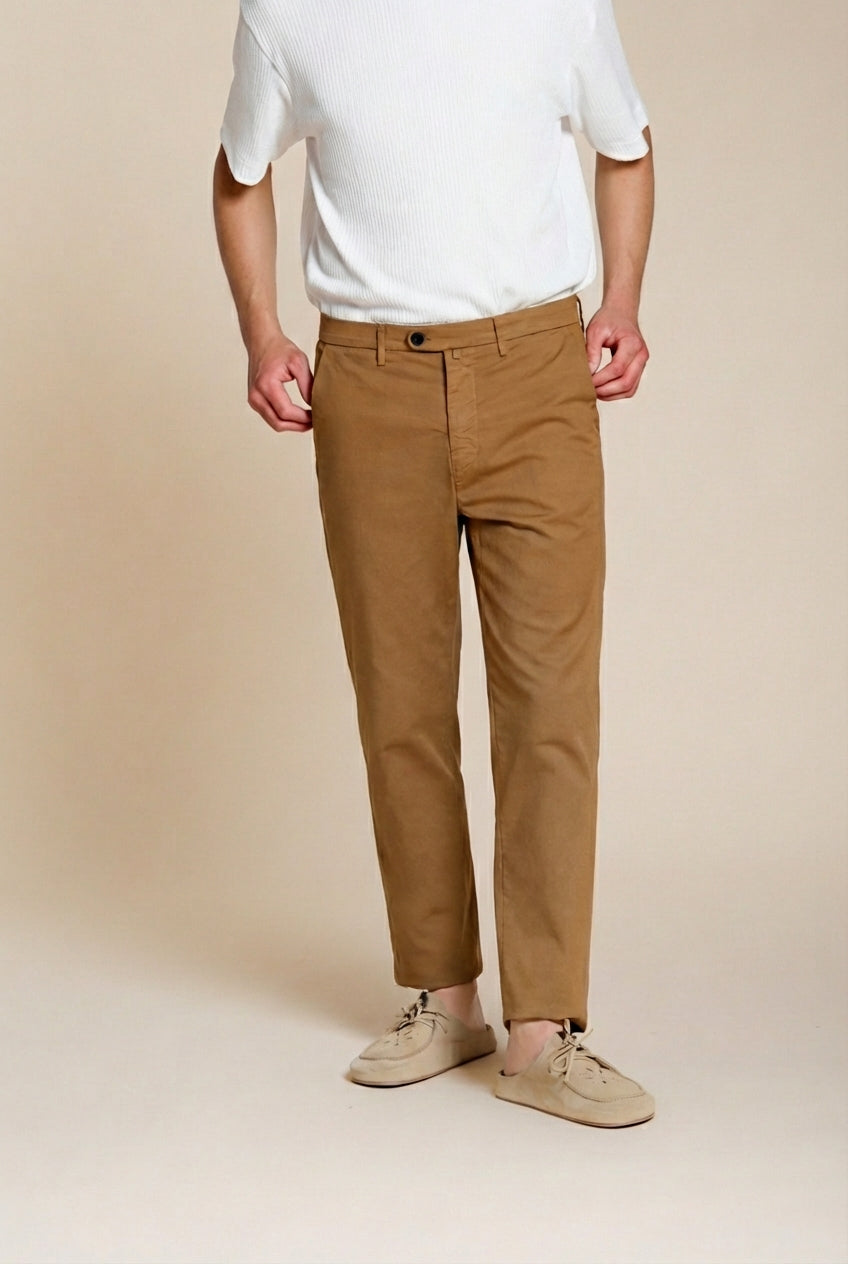 Boston pantalon chino homme en cavallery stretch relaxed fit