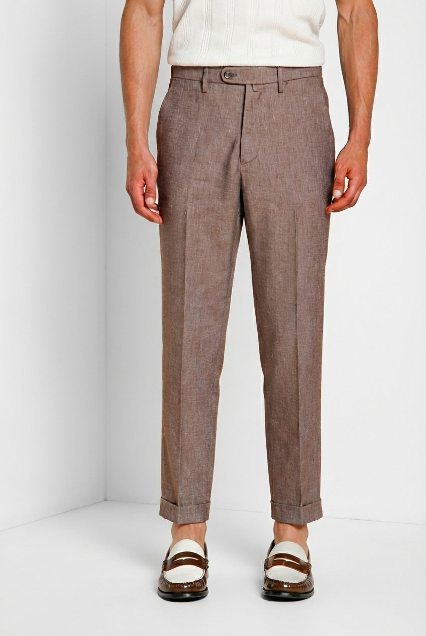 Boston men's chino pants in diagonal weave denim relaxed fit