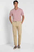 Boston pantalón chino hombre en twill ligero stretch relaxed fit