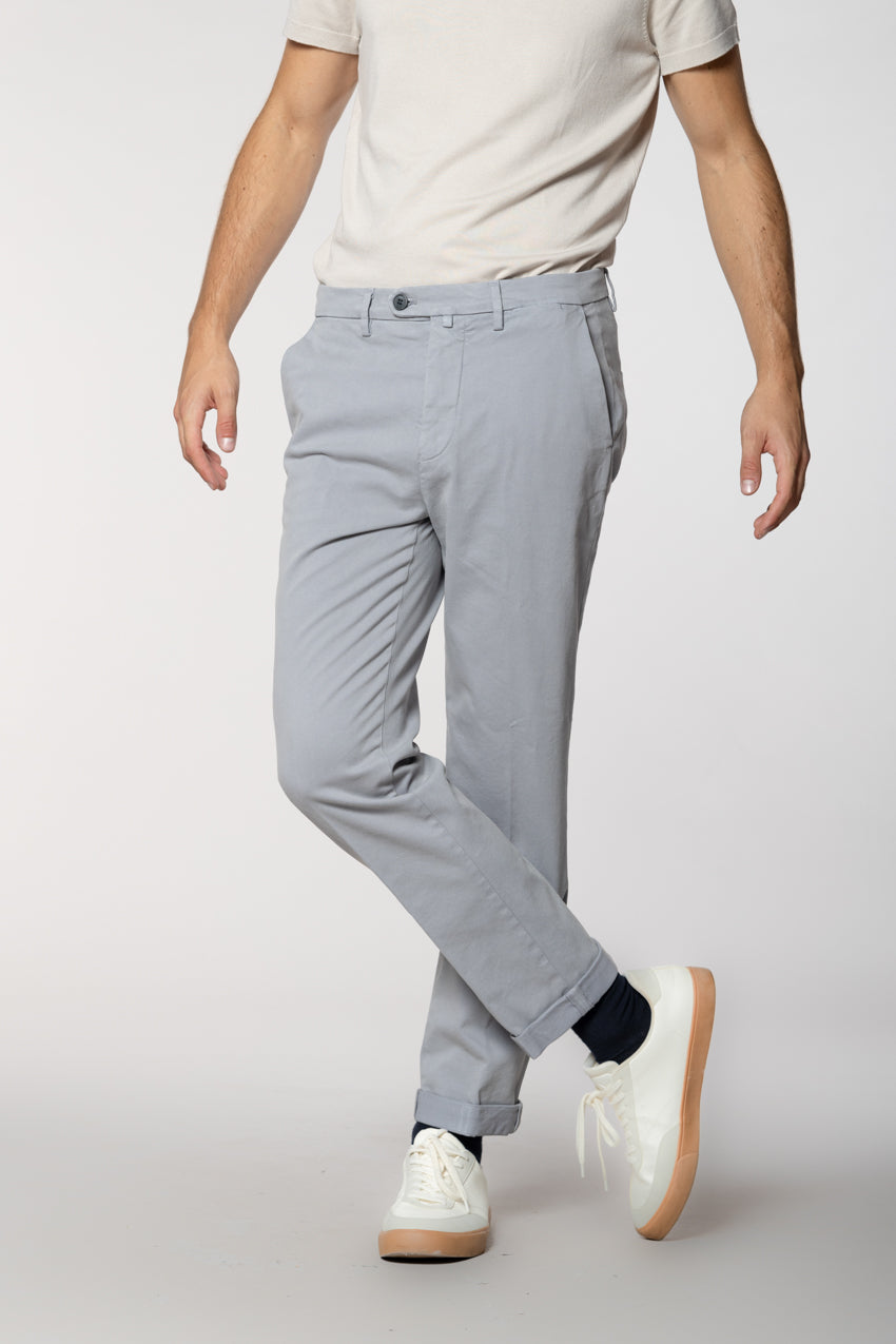 Boston pantalon chino homme en coton tissé diagonale relaxed fit