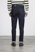 Madison men’s chino pants in techno stretch denim with carrot fit
