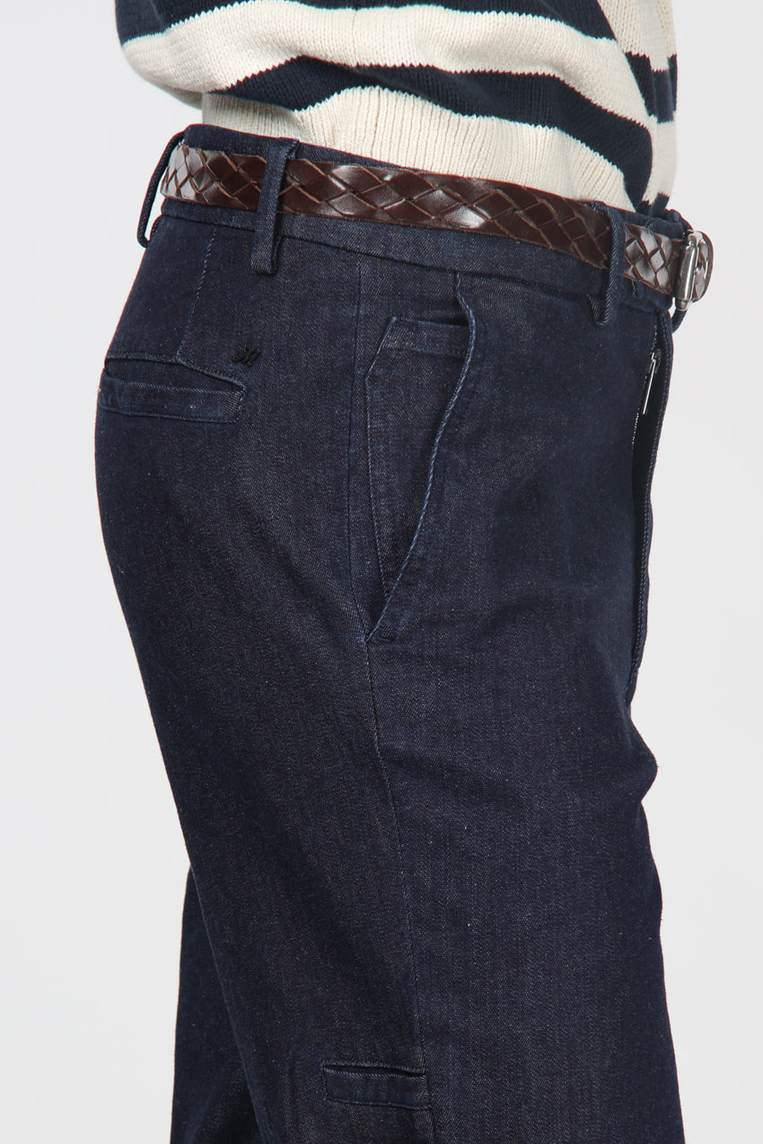 Madison men’s chino pants in techno stretch denim with carrot fit
