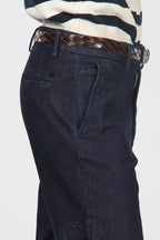 Madison men’s chino pants in techno stretch denim with carrot fit
