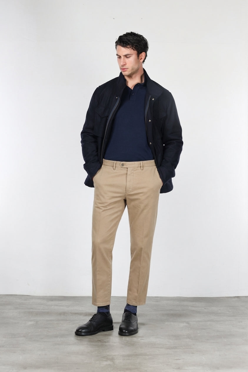 Garden pantalón chino de hombre en bull stretch carrot fit
